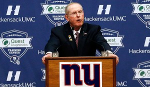 Tom Coughlin gives a farewell press conference.