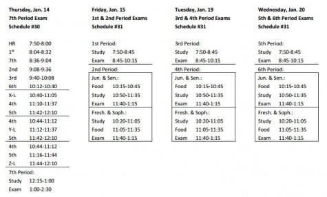 Elder's new midterm exam schedule