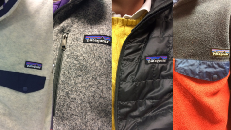 The four Patagonia sweaters or jackets in 7th Period Journalism