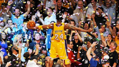 Kobe Bryant winning his last title in 2010