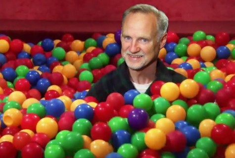 Rogers in the ball pit 