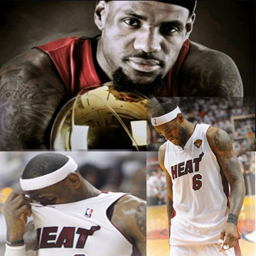 Will LeBron rise to the occasion and bring home another title, or crumble under the pressue?