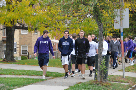 Elder students blanket the west side in the annual Walk for Others.
