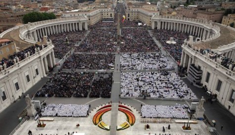 The Canonization Ceremony on April 27th, 2014. 