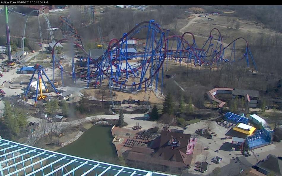 The new Banshee roller coaster at Kings Island.