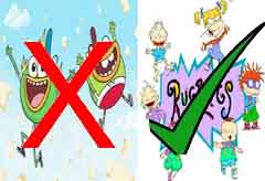 Old Cartoons, such as the Rugrats, are being enjoyed more than newer cartoons are