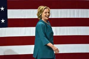 Secretary Hillary Clinton at a Democratic fundraiser in Iowa.