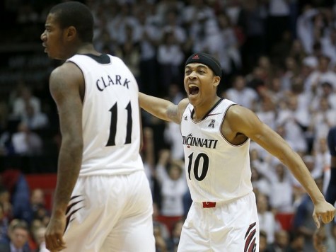 Gary Clark (left) and Troy Caupain (right) look to help the Bearcats find away into this year's March Madness