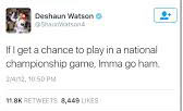 Watson predicts his destiny 