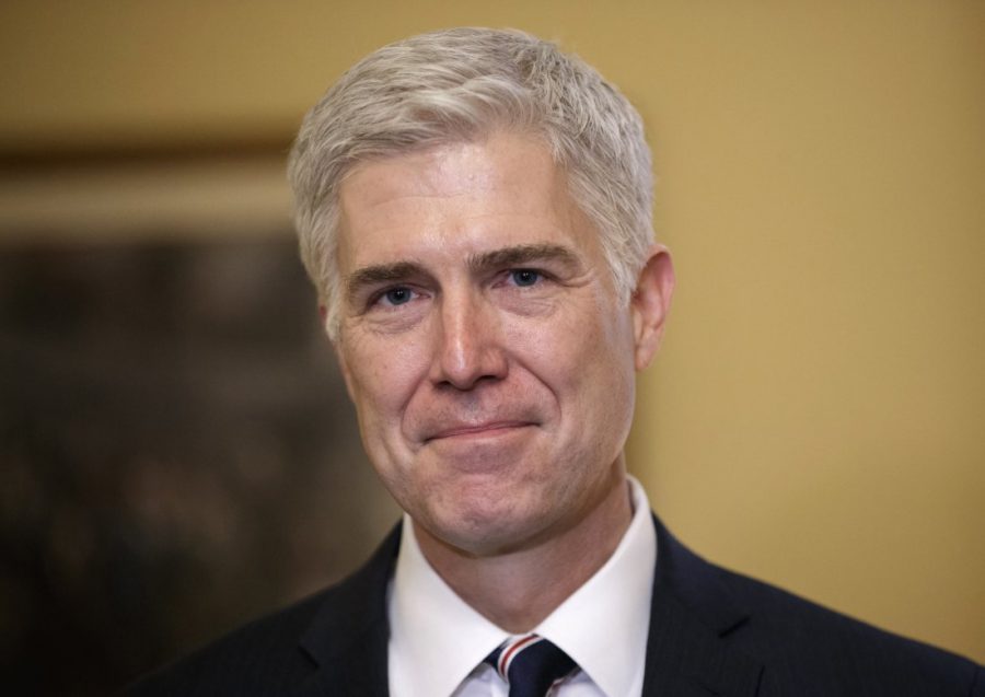 nominee, Neil Gorsuch is seen on Capitol Hill in Washington. resident Donald Trump’s Supreme Court nominee, Judge Neil Gorsuch, has made his judicial philosophy clear through written opinions, speeches and other writings. He is widely described as a federalist and an originalist.  (AP Photo/J. Scott Applewhite, File)