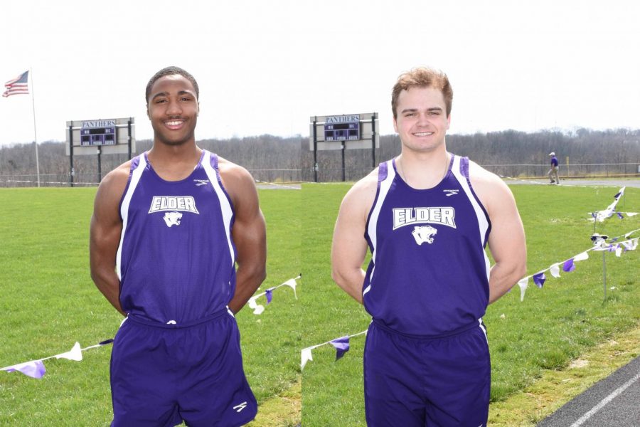 Senior track Captains Charles Sanders and Luke Mastruserio are chasing school records set by past panthers.