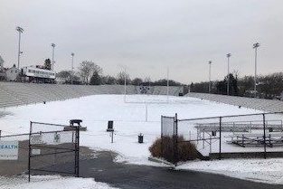 The Pit with a Snowy Covering 