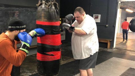 Dr. Matt Wahlert working on his 150 lb. weight loss pledge. 