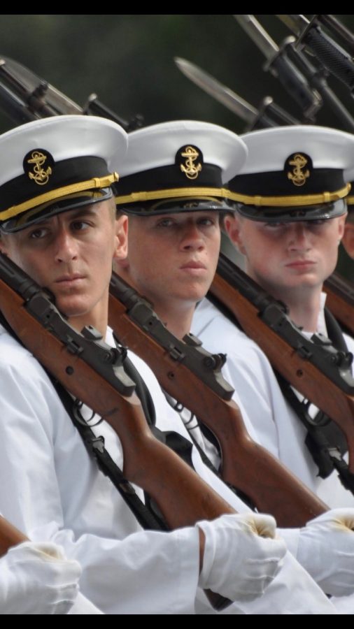 Gunnar Wall gives a death stare during his experience of plebe summer at the Naval Academy. 