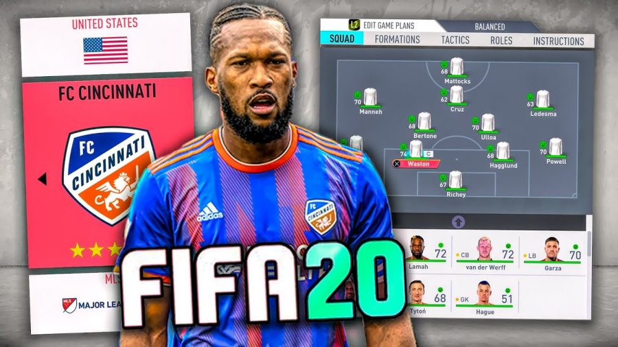 Kendall Waston and FC Cincinnati now available in FIFA 20. Photo Courtesy of BFordLancer48