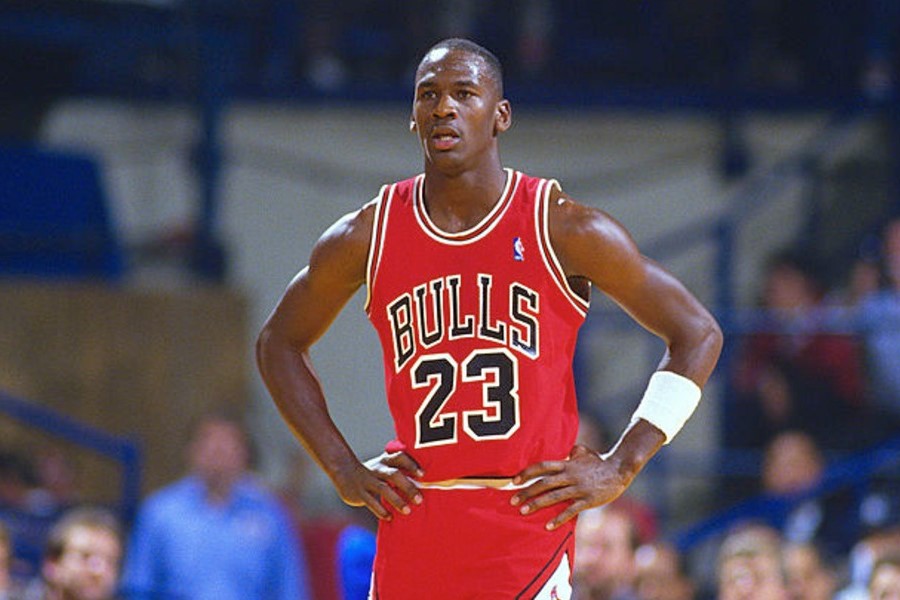 Michael Jordan focusing. Photo from insider.com