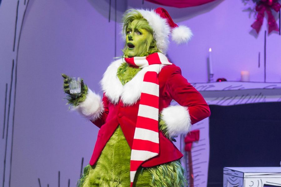Matthew Morrisons excellent performance as the Grinch isnt enough to save this musical.