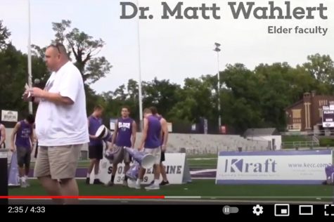 Dr. Matt Wahlert is featured in this video in a scene from a past pep rally. (remember when we were allowed to have these?)