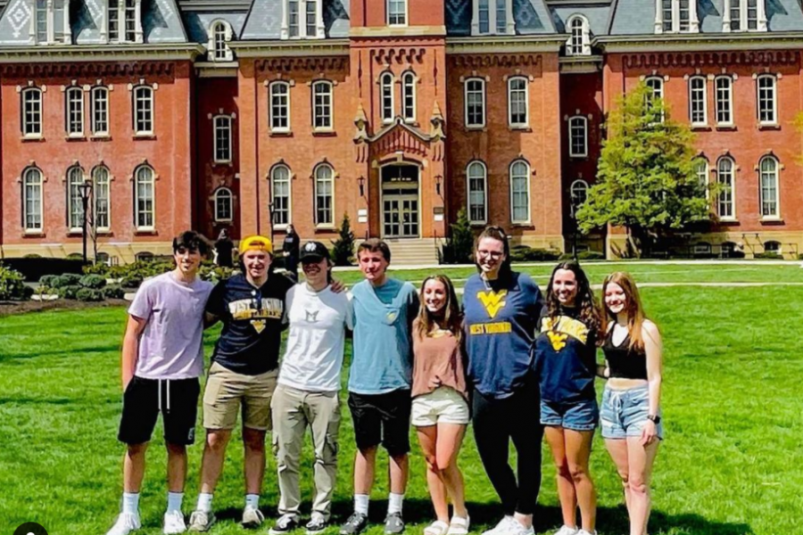 My most recent visit to West Virginia University with some friends that are also attending. 