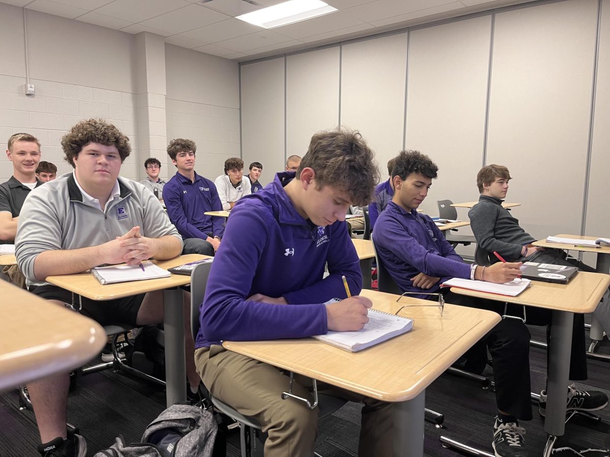 Carlos now very attentive in his Accounting class, which is the class that led him to decide on this as a backup to the Coast Guard in college. The purpose of this backup is due to a health concern with Carlos' right eye, making him worried that the Coast Guard could reject him due to the issue.