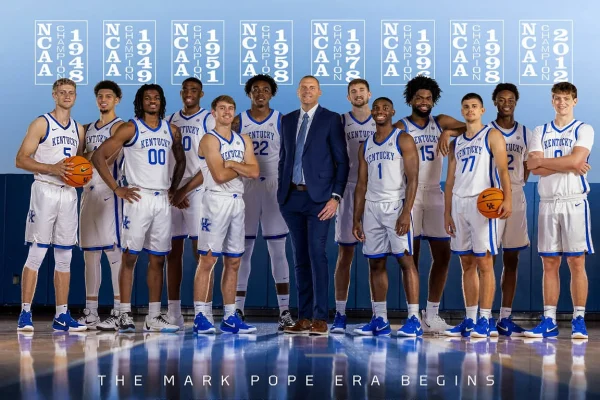 Coach Mark Pope and the Kentucky Wildcats